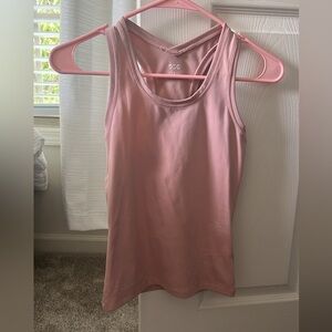 Pink workout tank top